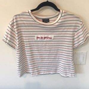 Topshop cropped tee shirt.